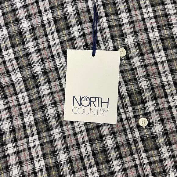 North Country Shirt Mens M Tartan Plaid Portuguese Flannel Cotton Button Down - Picture 11 of 15